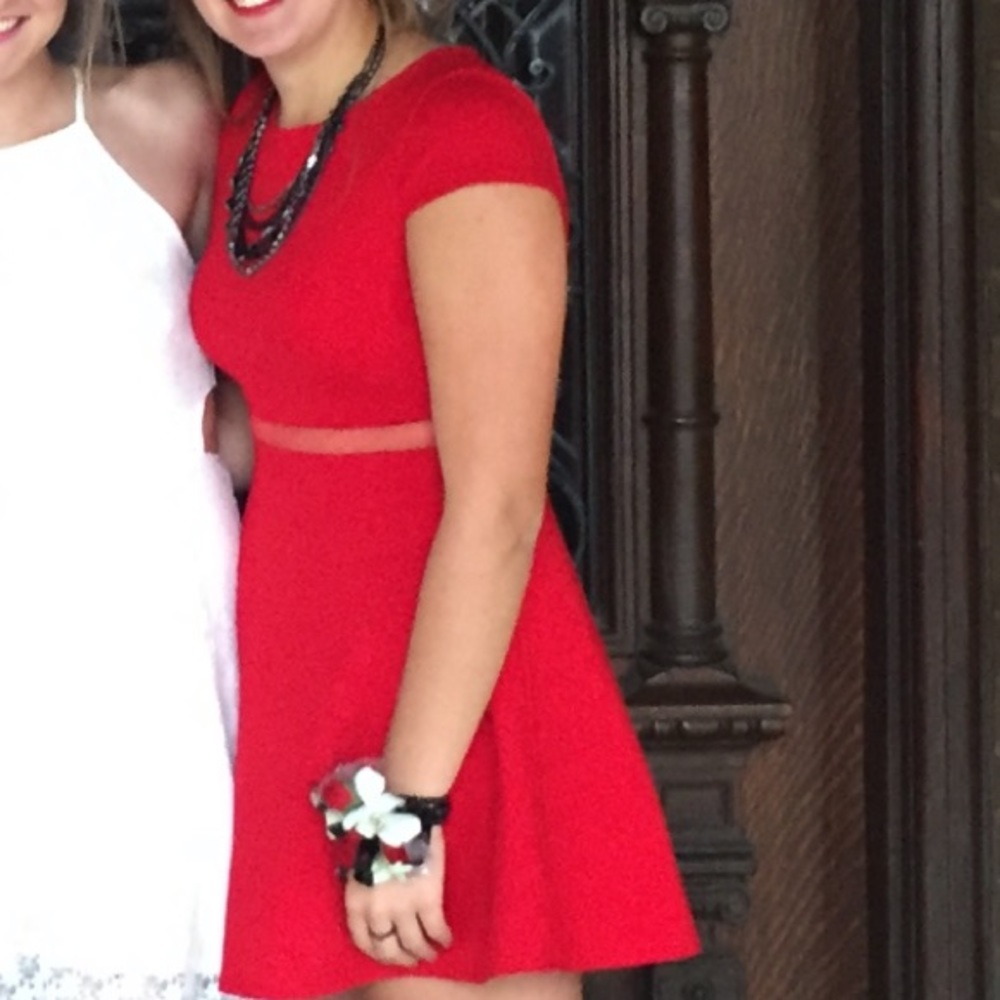 Mock 2 piece formal dress